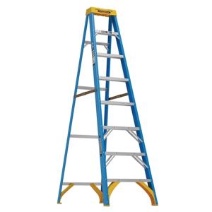 Werner FS100 8-ft Fiberglass Type 1- 250-lb Load Capacity Step Ladder