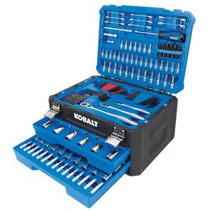 Kobalt 277-Piece Standard (SAE) and Metric Polished Chrome Mechanics Tool Set w/ Hard Case